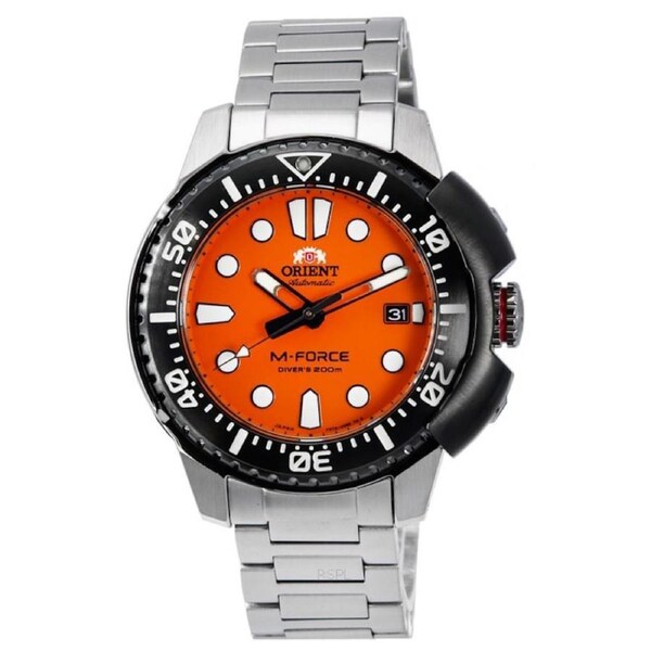 Orient M-Force AC0L Sports Orange Dial Automatic RA-AC0L08Y00B 200M Mens Watch