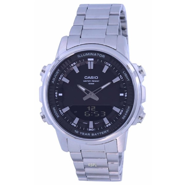 Casio Enticer World Time Telememo Alarm Stopwatch Timer AMW880D-1A Mens Watch