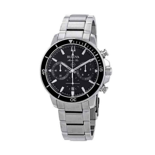 Bulova Marine Star Chronograph Stainless Steel Diver 96B272 200M Mens Watch