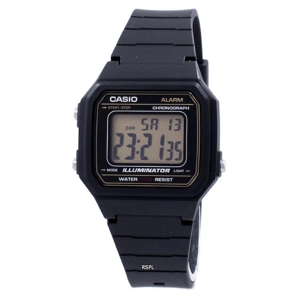 Casio Classic Illuminator Alarm Chronograph Backlight W-217H-9AV 50M Mens Watch