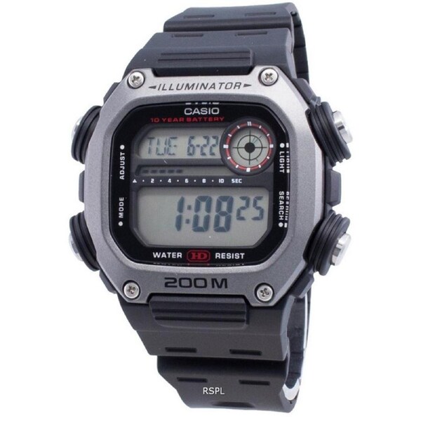 Casio DW-291H-1AV 5 Alarm Calendar Backlight Stopwatch Quartz 200M Mens Watch