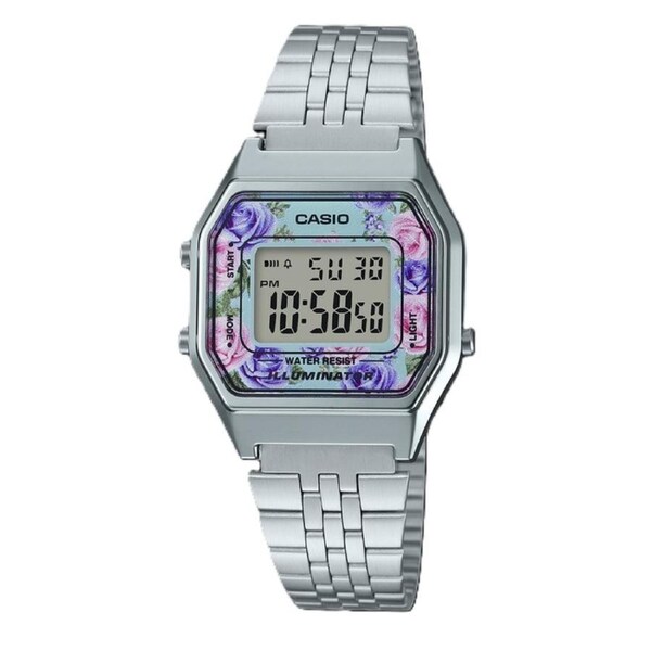 Casio Vintage Digital Alarm Illuminator Quartz LA680WA-2C 30M Ladies Watch