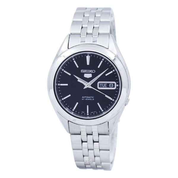 Seiko 5 Automatic SNKL23K1 Day/Date Stainless Steel Black Dial Analog Mens Watch