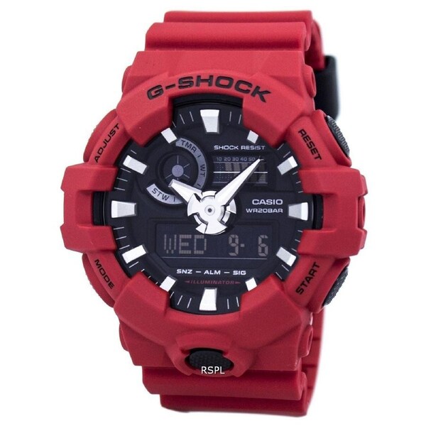 Casio G-SHOCK Shock Resist Illuminator Alarm 200M GA-700-4A 200M Mens Watch