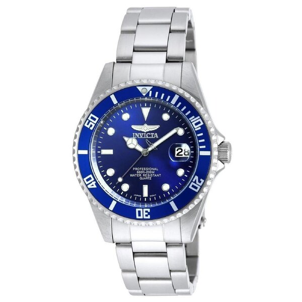 Invicta Mako Pro-Diver Blue Dial Stainless Steel Analog 200M 9204OB Mens Watch
