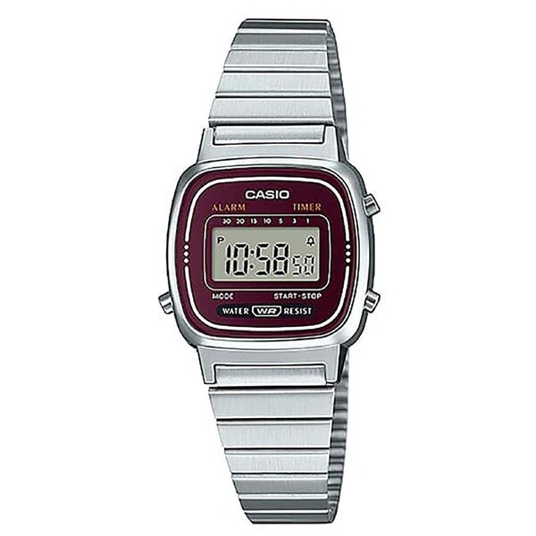 Casio Digital Alarm Preset Timer Stopwatch Calendar LA-670WA-4D 30M Ladies Watch