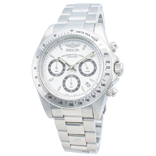 Invicta Speedway 200M Chronograph White Dial Stainless Steel INV9211 Mens Watch