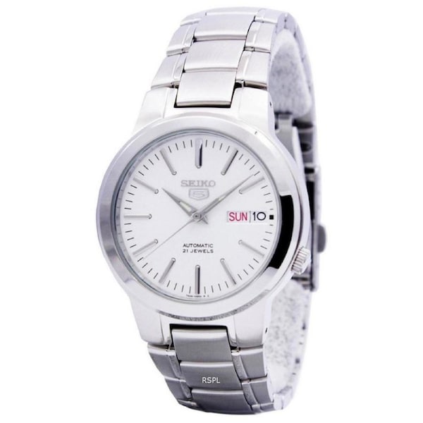 Seiko 5 Automatic Stainless Steel 21 Jewels Day/Date SNKA01K1 Analog Mens Watch