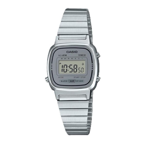 Casio Digital Alarm Timer Auto Calendar Stopwatch LA670WA-7DF WR Ladies Watch