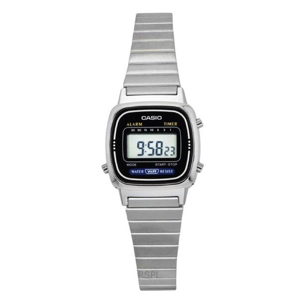 Casio Digital Classic Alarm Timer Stopwatch LA670WA-1DF WR Womens Ladies Watch