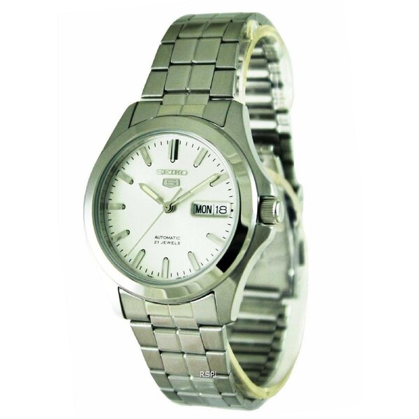 Seiko 5 Automatic 21 Jewels Day/Date Stainless Steel SNKK87K1 30M Mens Watch