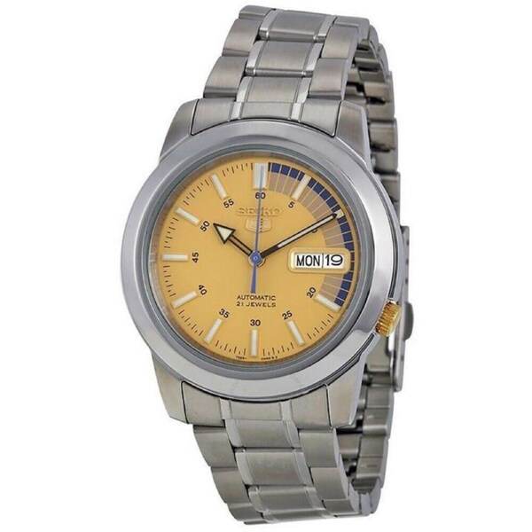Seiko 5 Automatic Golden Dial With Quarter Speed Dial Look SNKK29K1 Mens Watch