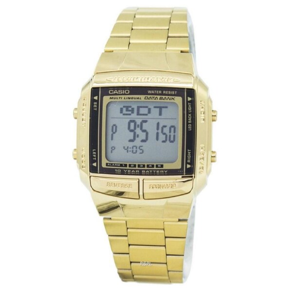Casio Databank Multi Lingual Telememo Backlight Timer DB360G-9A 30M Mens Watch