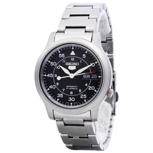 Seiko 5 Automatic SNK809K1 21 Jewel Day/Date Luminous Hands Analog Mens Watch