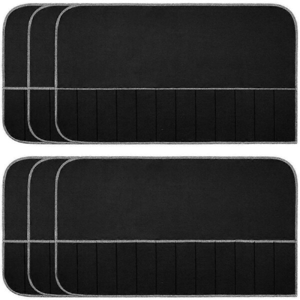 JOYBUY Silver Storage Bags Silver Storage Cloth Felt Flatware Organizer Anti Tarnish Silver Protector Bags 6pcs