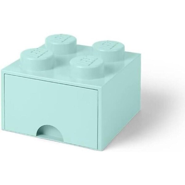 LEGO Storage Brick Drawer 4 Studs Aqua - Room Copenhagen