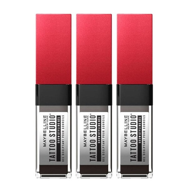 3x Maybelline Tattoo Brow 3 Day 262 Black Brown