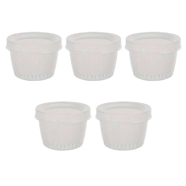 5pcs Plastic Storage Containers with Lids Refrigerator Organizer Box for Kitchen