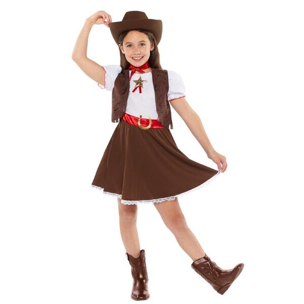 Western Cowgirl Child Costume Size 10-12 Years