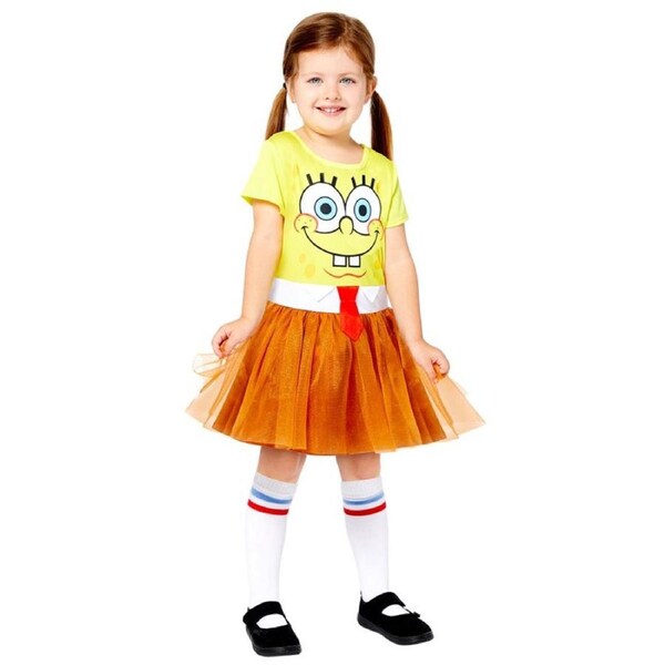 Spongebob Squarepants Spongebob Girls Costume Size 8-10 Years