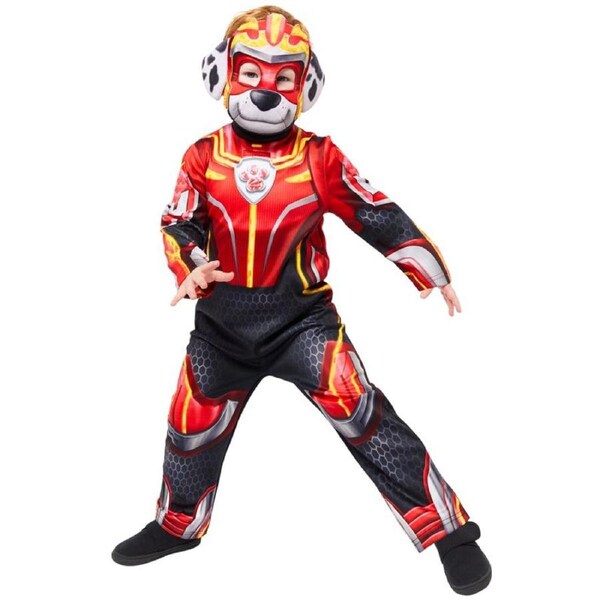 Paw Patrol Mighty Movie Marshall Glow in the Dark Child Costume Size 3-4 Years