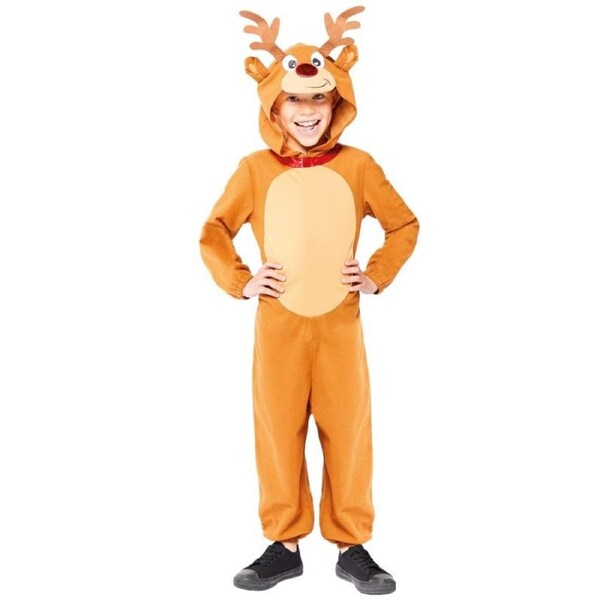 Reindeer Jumpsuit Child Costume 3-4 Years