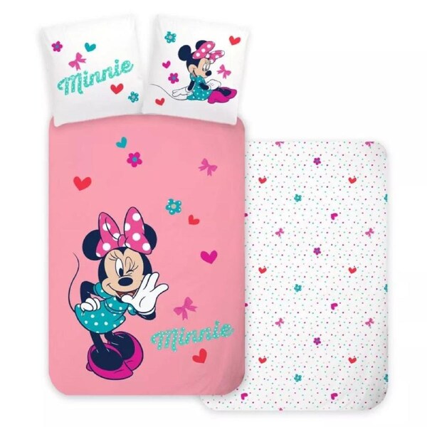 Disney Minnie Mouse Whisper Cotton Quilt Cover Set - Toddler Bed Size