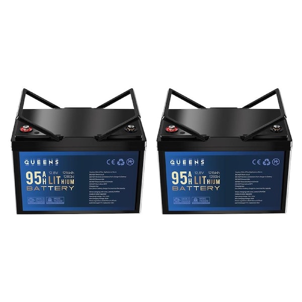 QUEENS 12V 95Ah Lithium Battery 2432Wh