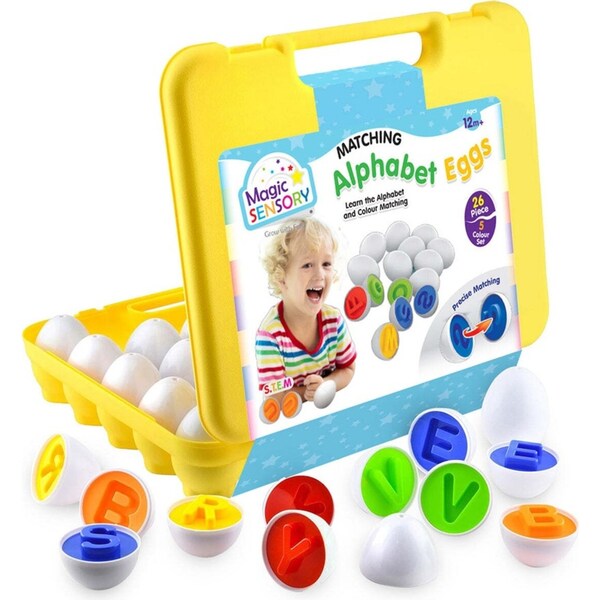 Magic Sensory Alphabet Eggs Kids/Toddler Interactive Educational Toy18m+