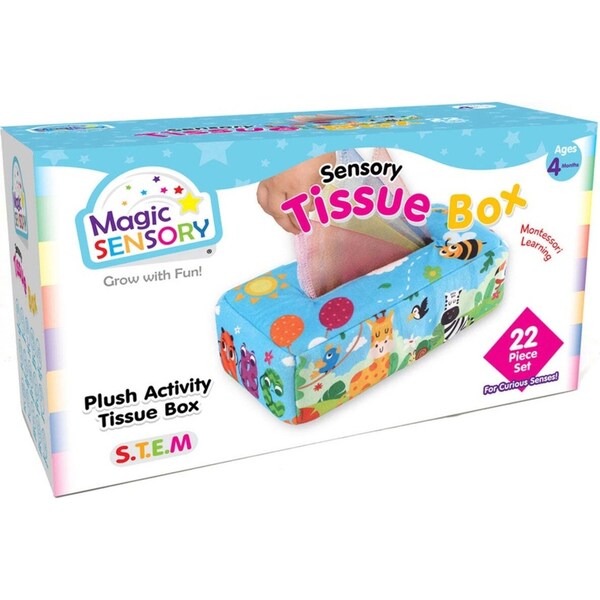Magic Sensory Tissue Box Kids/Toddler Interactive Fun Educational Toy18m+