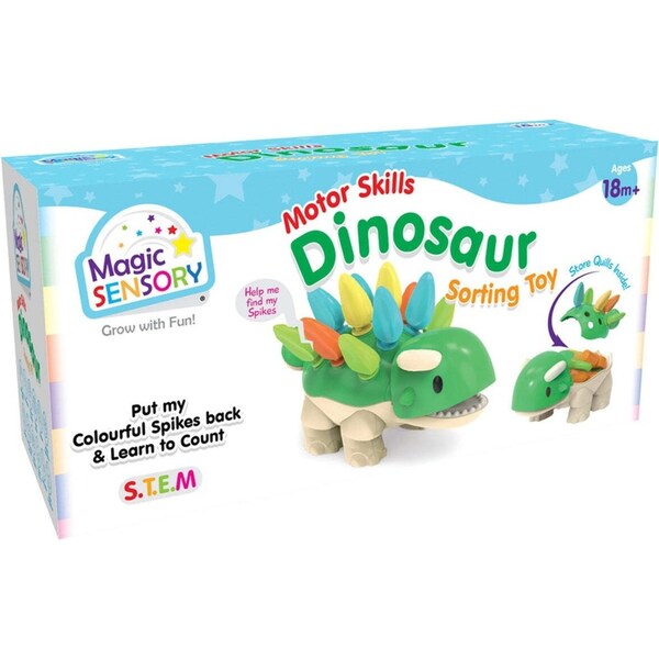 Magic Sensory Fine Motor Skills Kids/Toddler Shape Sorting Toy Dinosaur 18m+