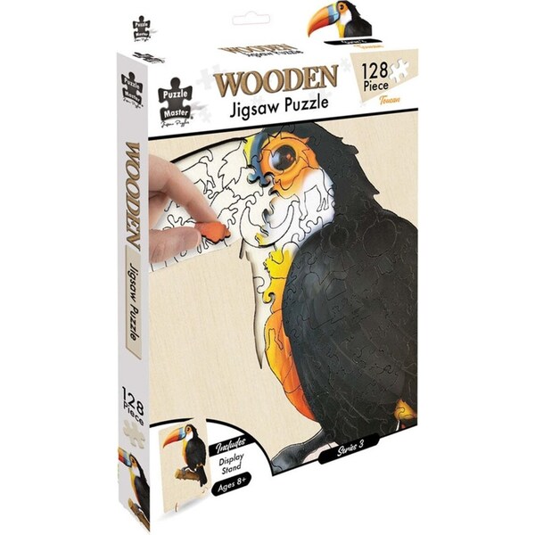 135pc Puzzle Master Kids/Children Wooden Jigsaw Puzzle Series 5 Toucan 12y+