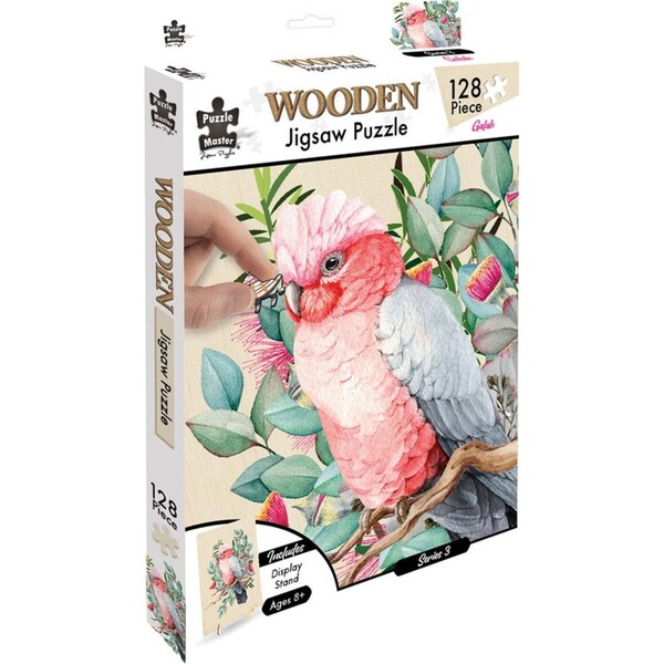 128pc Puzzle Master Kids/Children Wooden Jigsaw Puzzle Series 4 Galah 12y+