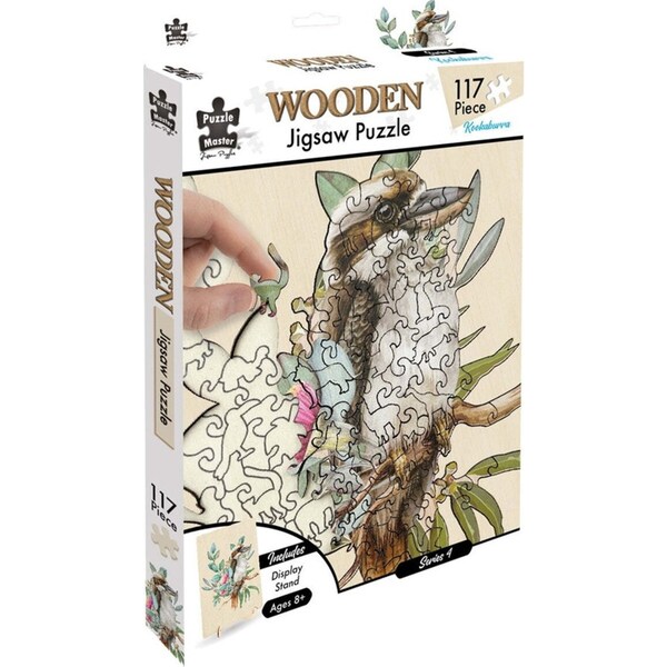 117pc Puzzle Master Kids/Teen Wooden Jigsaw Puzzle Series 6 Kookaburra 12y+
