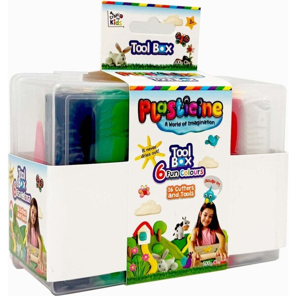 Craft For Kids Plasticine Tool/Work Box Kids/Children Craft Clay Kit 3y+