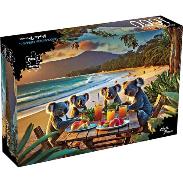 1000pc Puzzle Master Koala Picnic Kids Jigsaw Puzzle Educational Toy 70x50cm