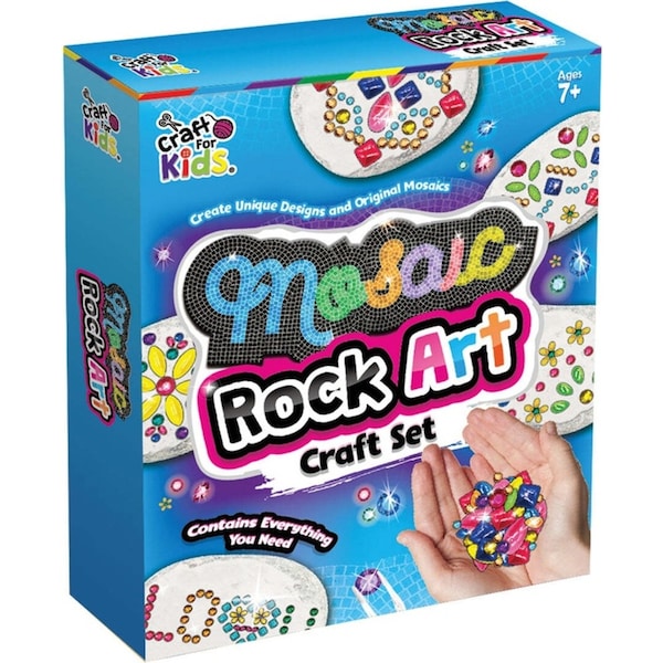 Craft For Kids Mosaic Rock Art Kids/Children DIY Activity Craft Kit Set 8y+