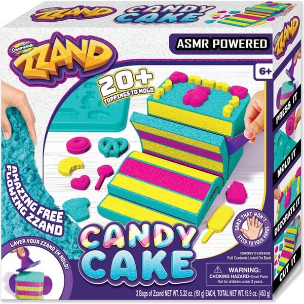 Zzand Oh So Satisfying Kids/Child Creative Stress Relief Toy Candy Cake 8y+