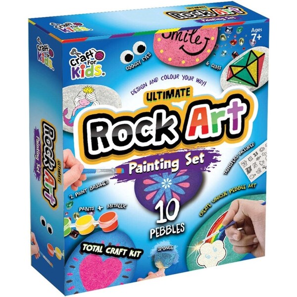 Craft For Kids Ultimate Rock Painting Kids DIY Creative Activity Art Kit 8y+