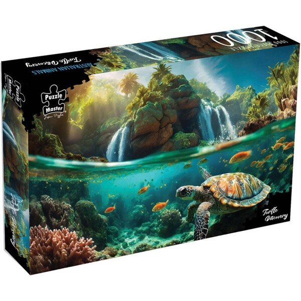 1000pc Puzzle Master Turtle Discovery Jigsaw Puzzle Educational Toy 70x50cm