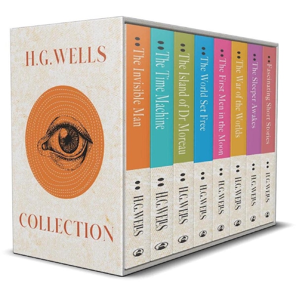 Wilco H.G. Wells 8- Book Classic Science Fiction Book Box Set Hardback 12y+