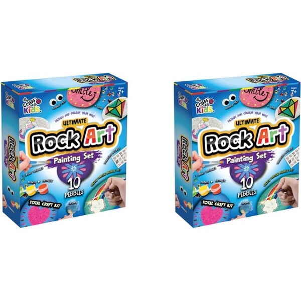 2x Craft For Kids Ultimate Rock Painting Kids DIY Creative Activity Art Kit 8y+