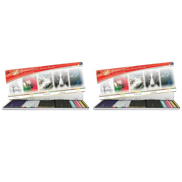 120pc Scribbles Stationery Premium Artist/Beginners Coloured Pencils Art Set