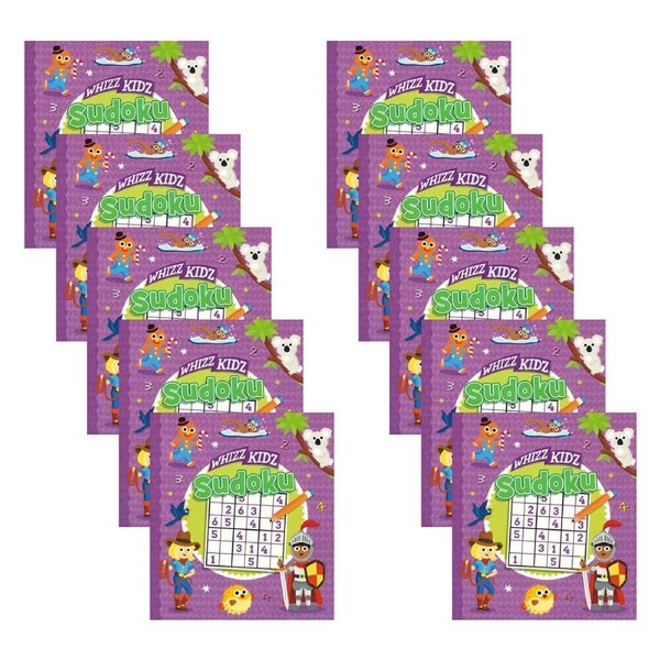 10x Promotional Whizz Kidz Sudoku Kids Learning Puzzle/Activity Book 8y+