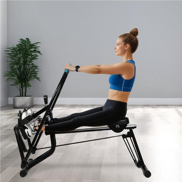 Centra 2 In 1 Rowing Machine Strength Training Leg LED Display Exercise Home Gym