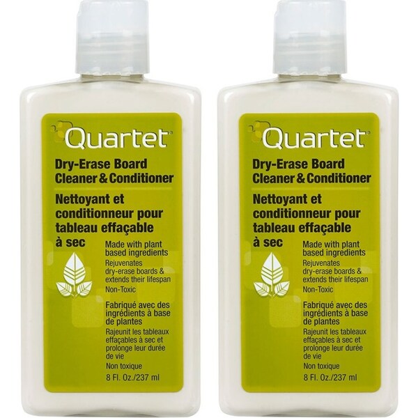 2x 237ml Quartet Work/School Dry Erase Board Cleaner & Conditioner Stationery
