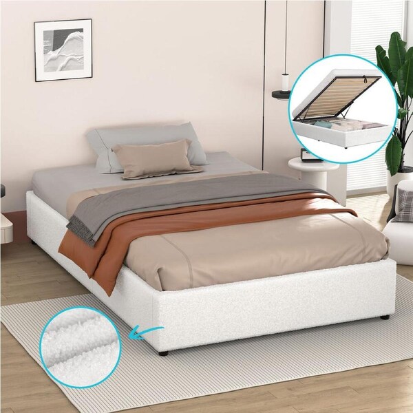 ALFORDSON Bed Frame Storage Gas Lift Single