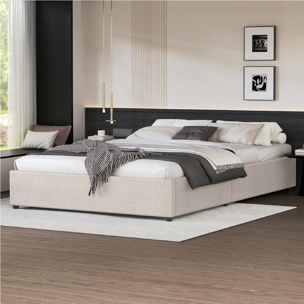 ALFORDSON Bed Frame Storage Gas Lift Queen