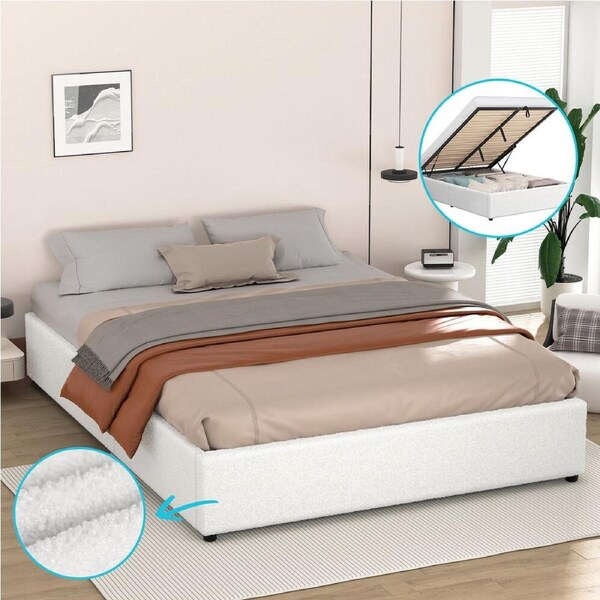 ALFORDSON Bed Frame Storage Gas Lift Queen