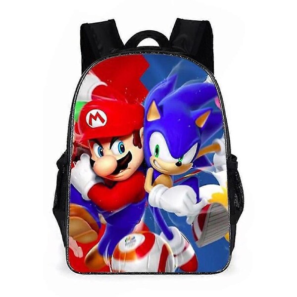 Kids Super Mario 3d Printing Backpack Funny Elementary Student School Bag Bookbags For Boys Girls